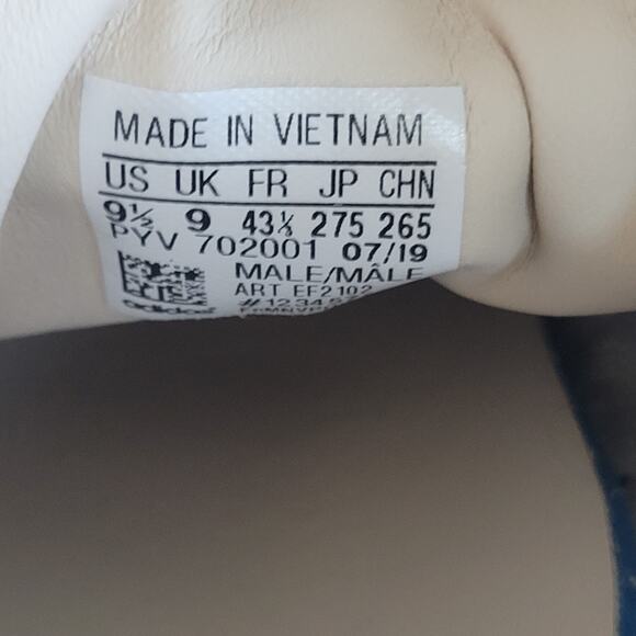 Adidas Superstar Originals Sneakers Mens 9.5 Cloud White Leather Shoes EF2102 - Picture 7 of 9